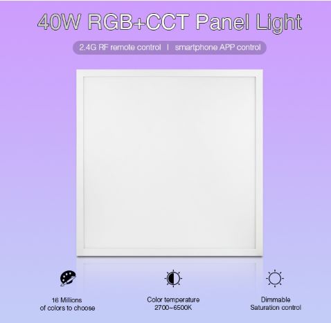 Synergy 21 LED light panel 40W RGB&plus;CCT *Milight/Miboxer*