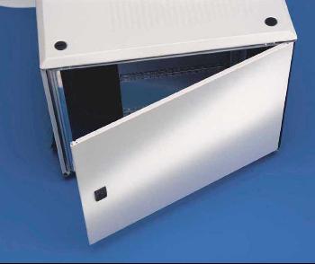 Knürr(Vertiv) Schrank Smaract,zbh.Tür,15HE,1-teilig,Stahlblech geschlossen