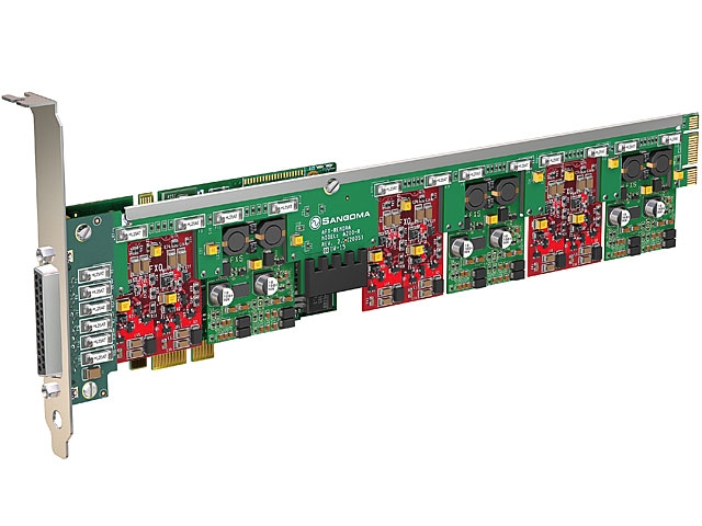 Sangoma A400 10FXS 6FXO analog Karte PCIe
