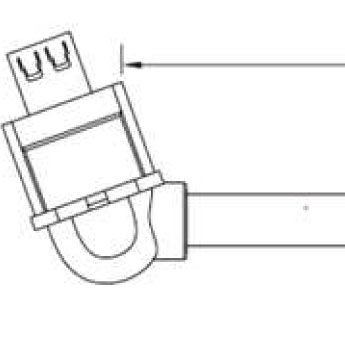 Bachmann Verlängerung DisplayPort Buchse(keystone) -> 0,5m Kabel Stecker, schwarz (Keystone)